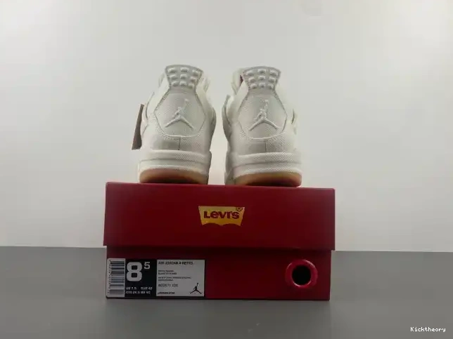 Kick Theory Levi's AO2571-100 4 'White' Air Jordan x 0615